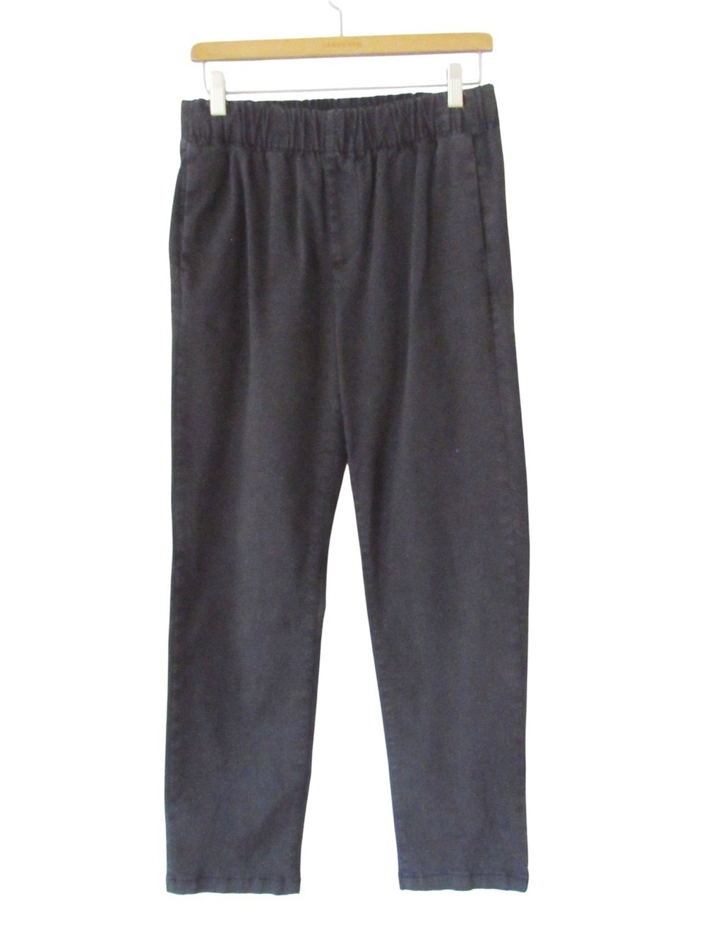 Rails Mens Julian Pants Small Washed Black Stretch Slim Straight Elastic Waist